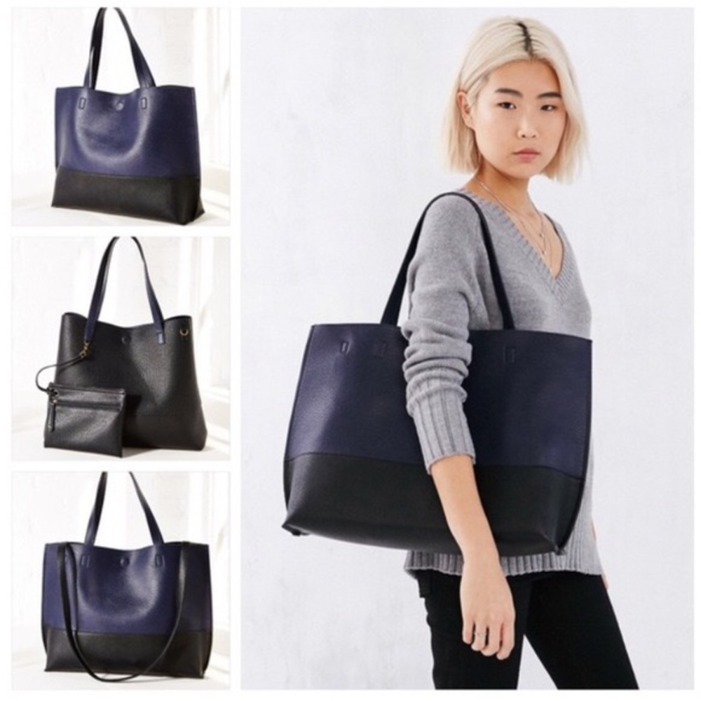 Vegan leather shoulder bag